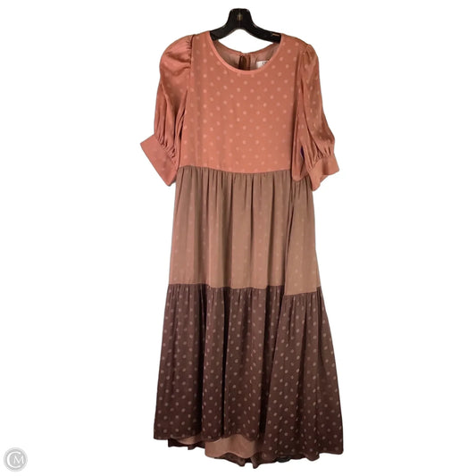 Dress Casual Maxi By Crosby In Polkadot Pattern, Size: M