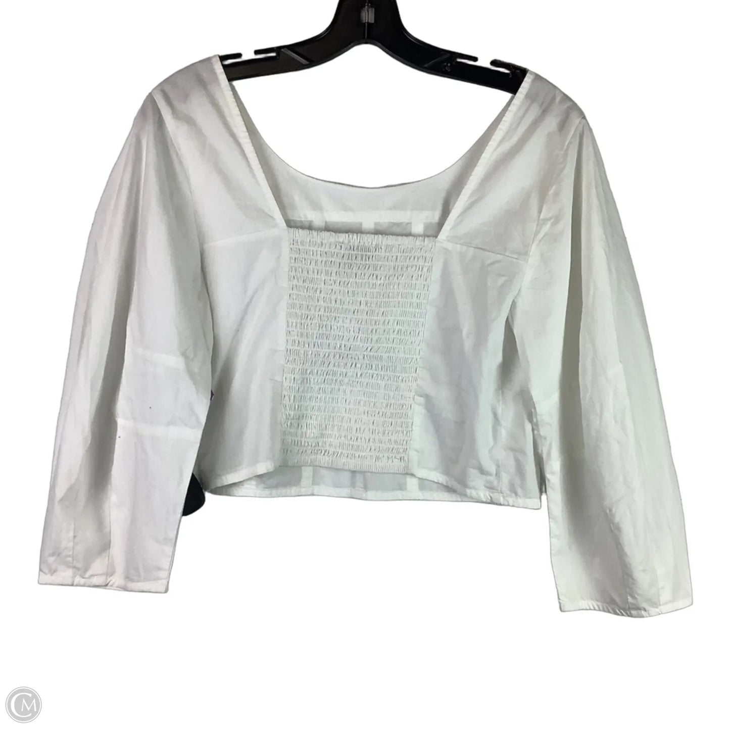 Top Short Sleeve By Loft In White, Size: 6