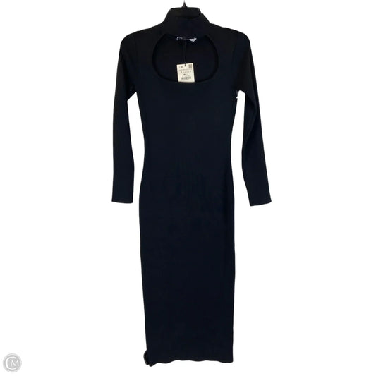 Dress Sweater By Zara In Black, Size: S