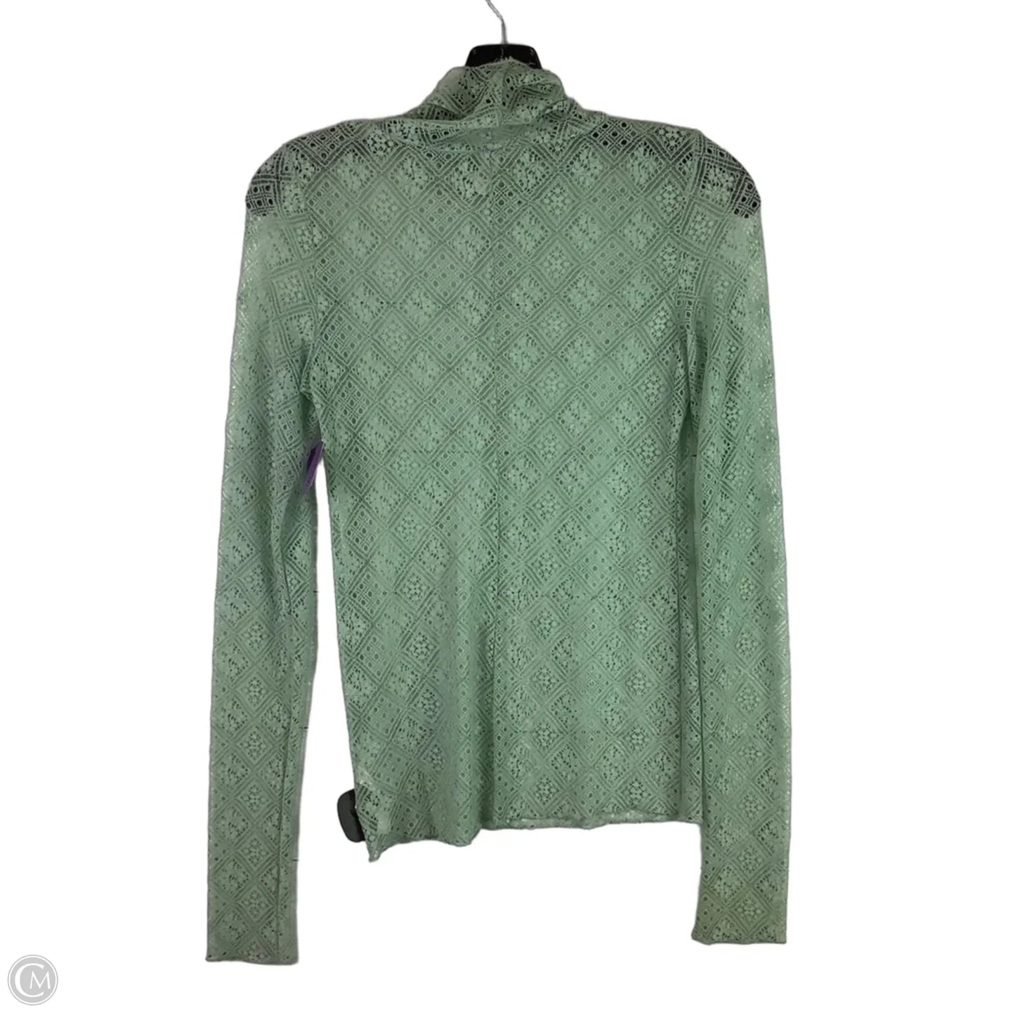 Top Long Sleeve By Cmc In Green, Size: S