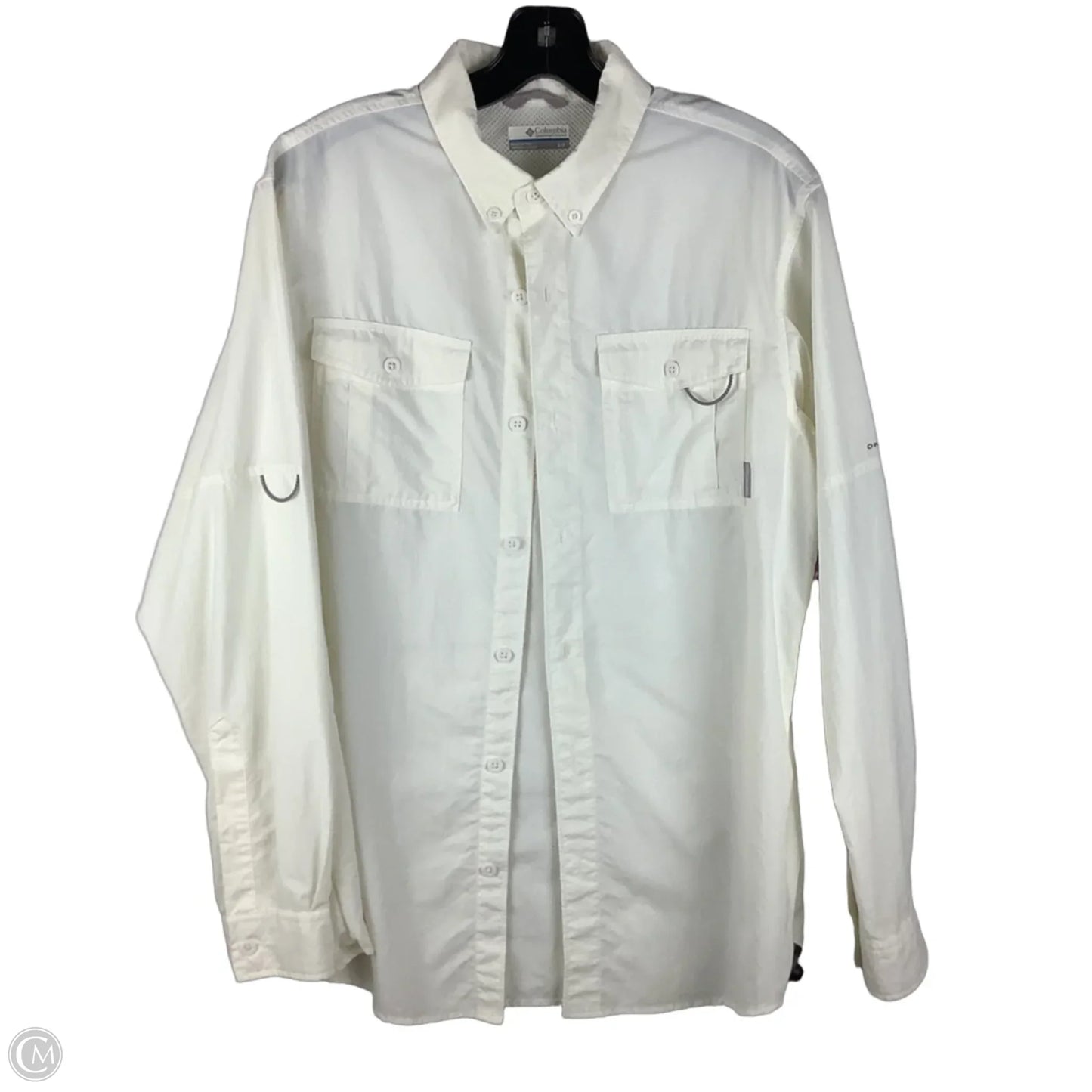 Top Long Sleeve By Columbia In White, Size: S