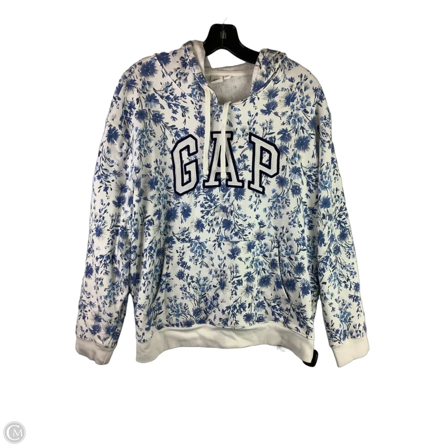 Sweatshirt Hoodie By Gap In Floral Print, Size: Xl