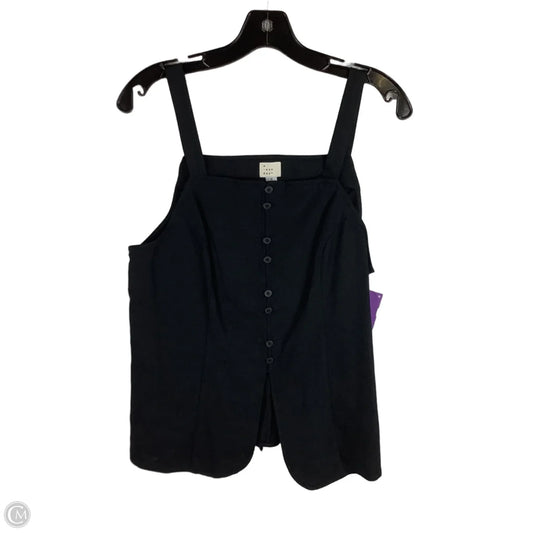 Top Sleeveless By A New Day In Black, Size: M