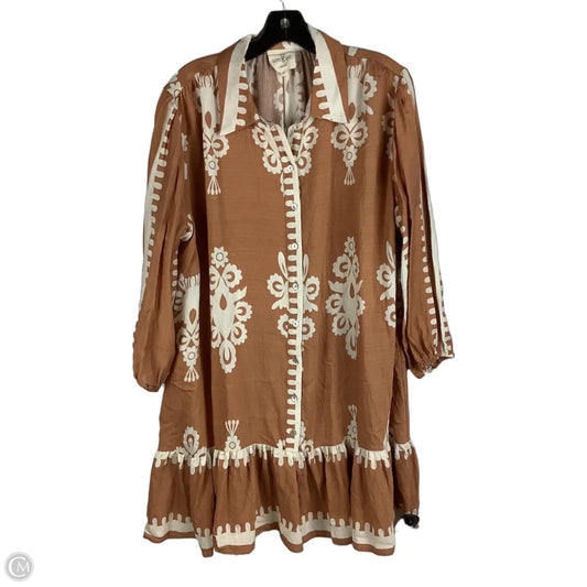 Dress Casual Short By Umgee In Tan, Size: L