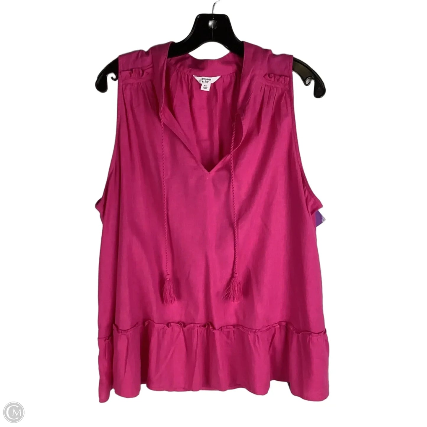 Top Sleeveless By Crown And Ivy In Pink, Size: Xl