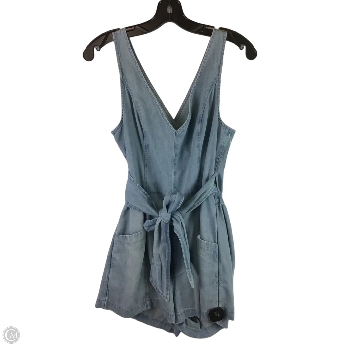 Romper By Aerie In Blue Denim, Size: M