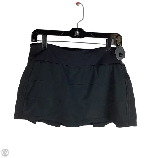 Athletic Skirt By Lululemon In Black, Size: 8