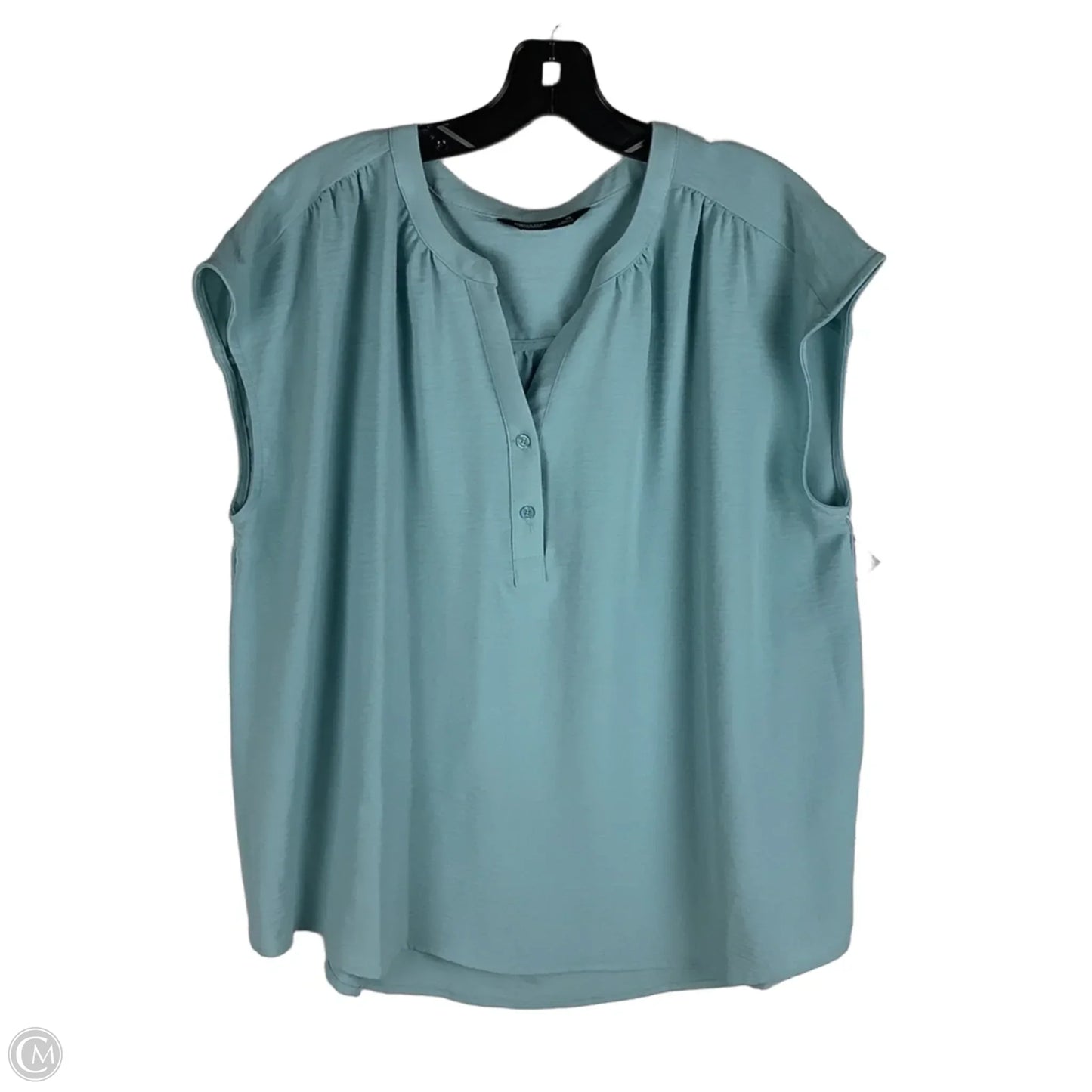 Top Short Sleeve By Cmc In Teal, Size: Xl