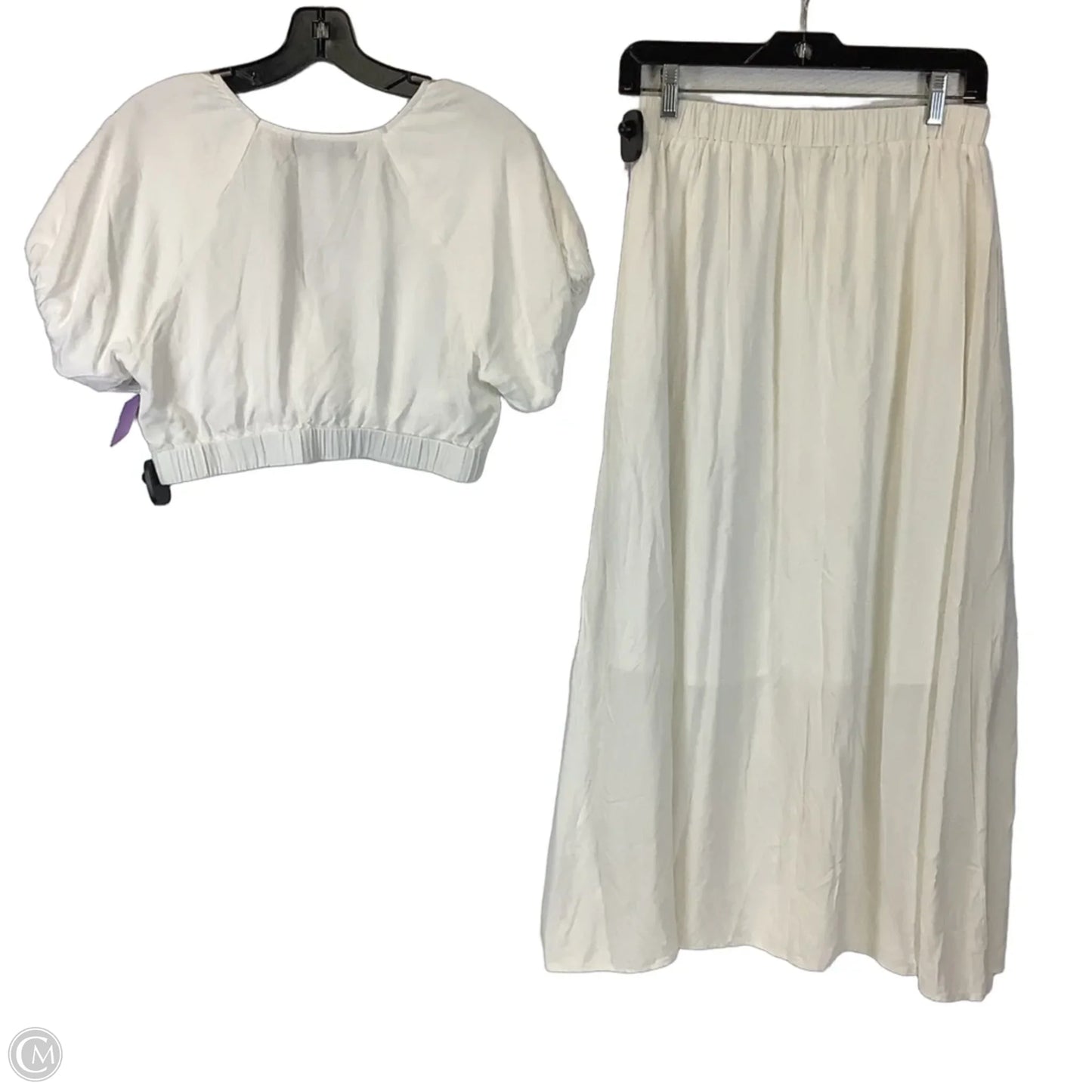 Skirt Set 2pc By Merokeety In White, Size: M