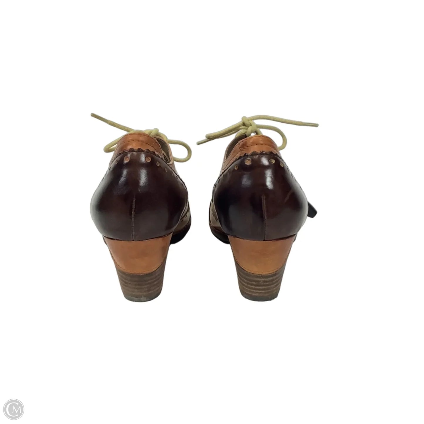 Shoes Heels Block By Spring Step In Brown, Size: 7.5