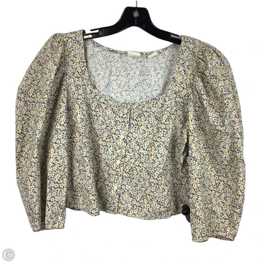 Top Short Sleeve By Levis In Floral Print, Size: L