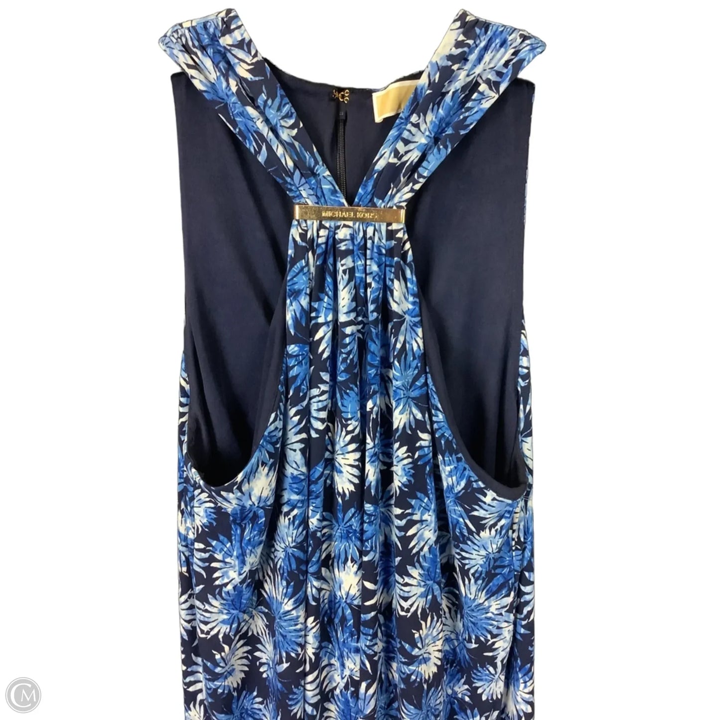 Dress Casual Maxi By Michael By Michael Kors In Blue, Size: M