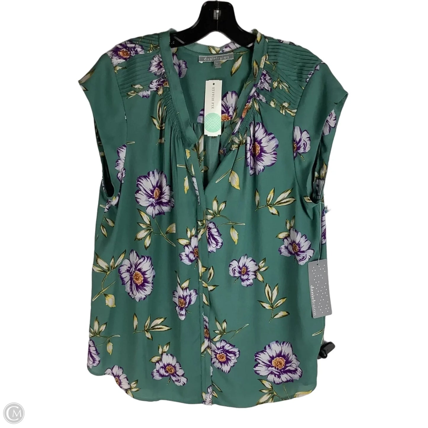 Top Sleeveless By Daniel Rainn In Green, Size: Xl