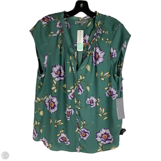 Top Sleeveless By Daniel Rainn In Green, Size: Xl