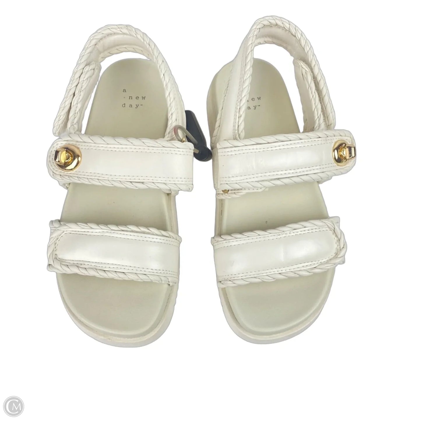 Sandals Flats By A New Day In White, Size: 6