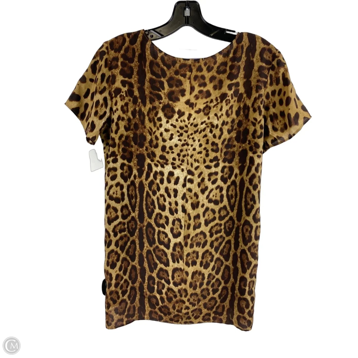Top Short Sleeve By Cmc In Animal Print, Size: Xs
