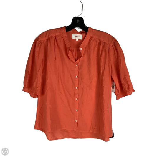 Top Short Sleeve By Cmc In Orange, Size: Xs