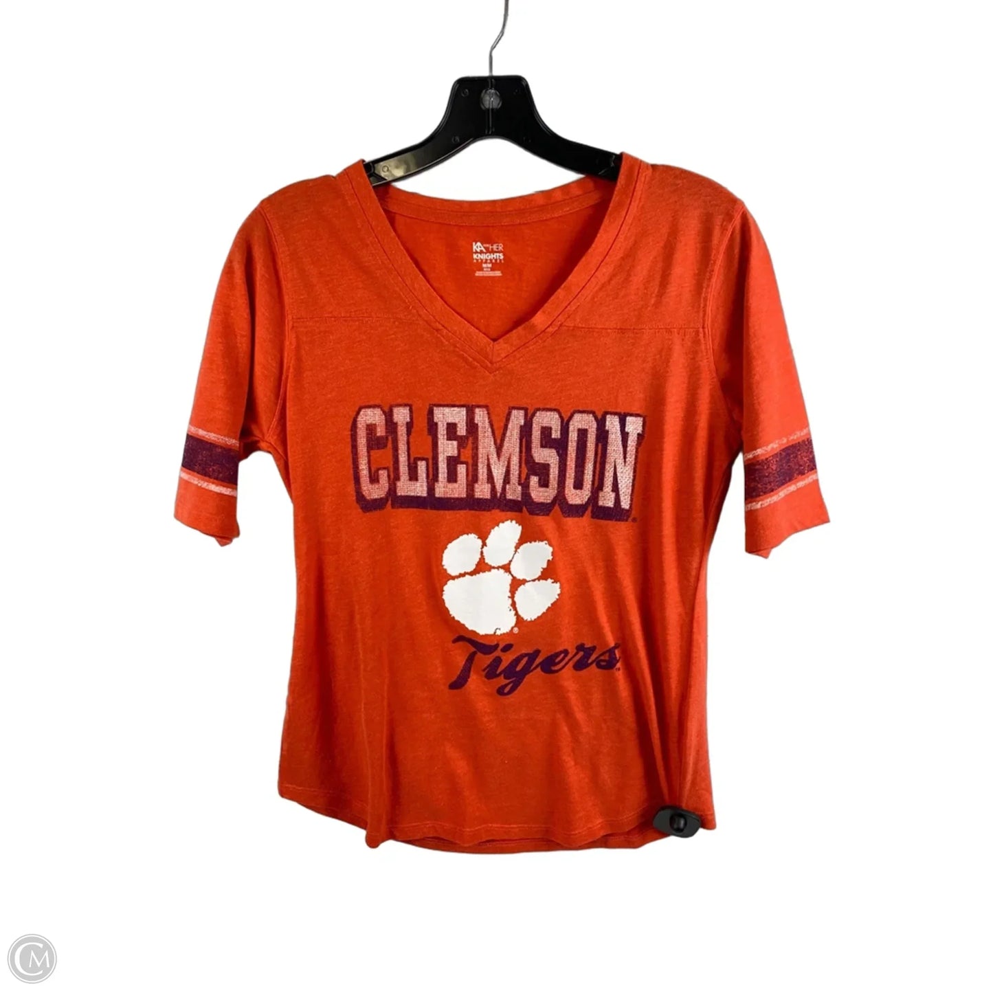 Top Short Sleeve By Cmc In Orange, Size: M
