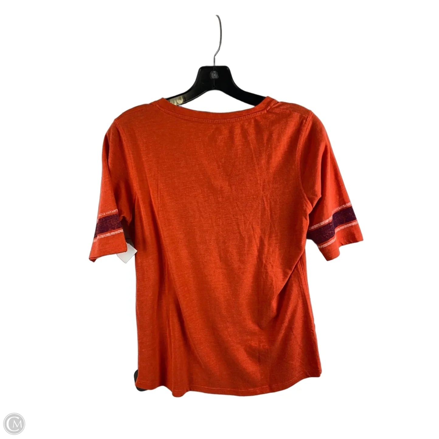 Top Short Sleeve By Cmc In Orange, Size: M