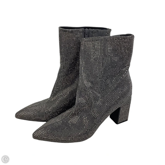 Boots Ankle Heels By A New Day In Silver, Size: 10