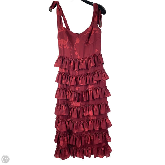 Dress Party Midi By Wayf In Red, Size: M