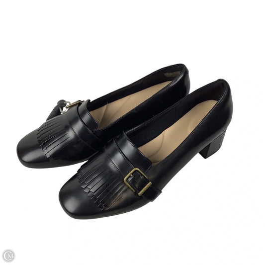 Shoes Heels Block By Clarks In Black, Size: 9