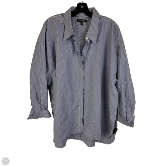 Top Long Sleeve By Banana Republic In Striped Pattern, Size: Xxl