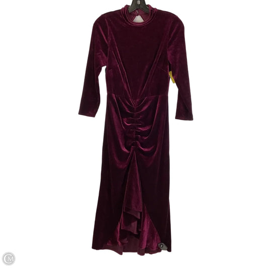 Dress Casual Midi By Eliza J In Maroon, Size: 4