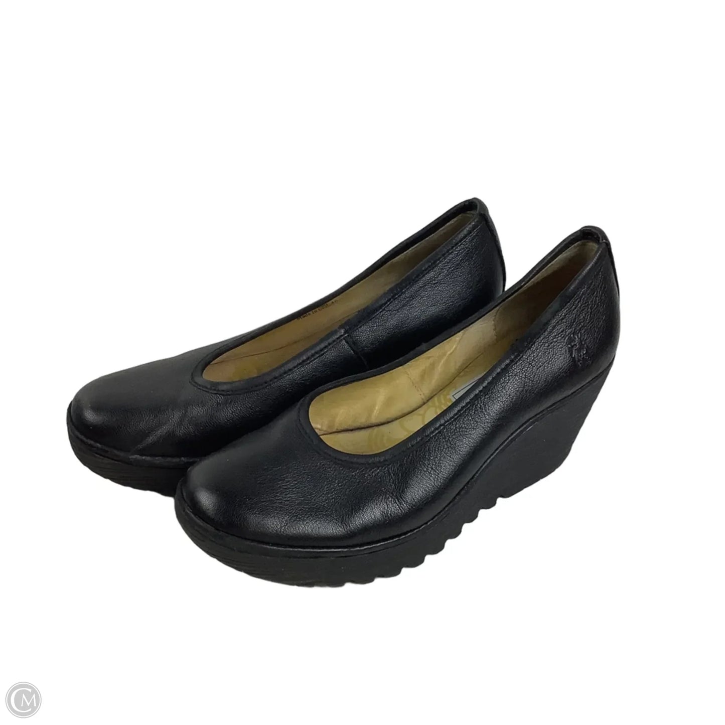 Shoes Heels Wedge By Fly London In Black, Size: 9.5 (40)