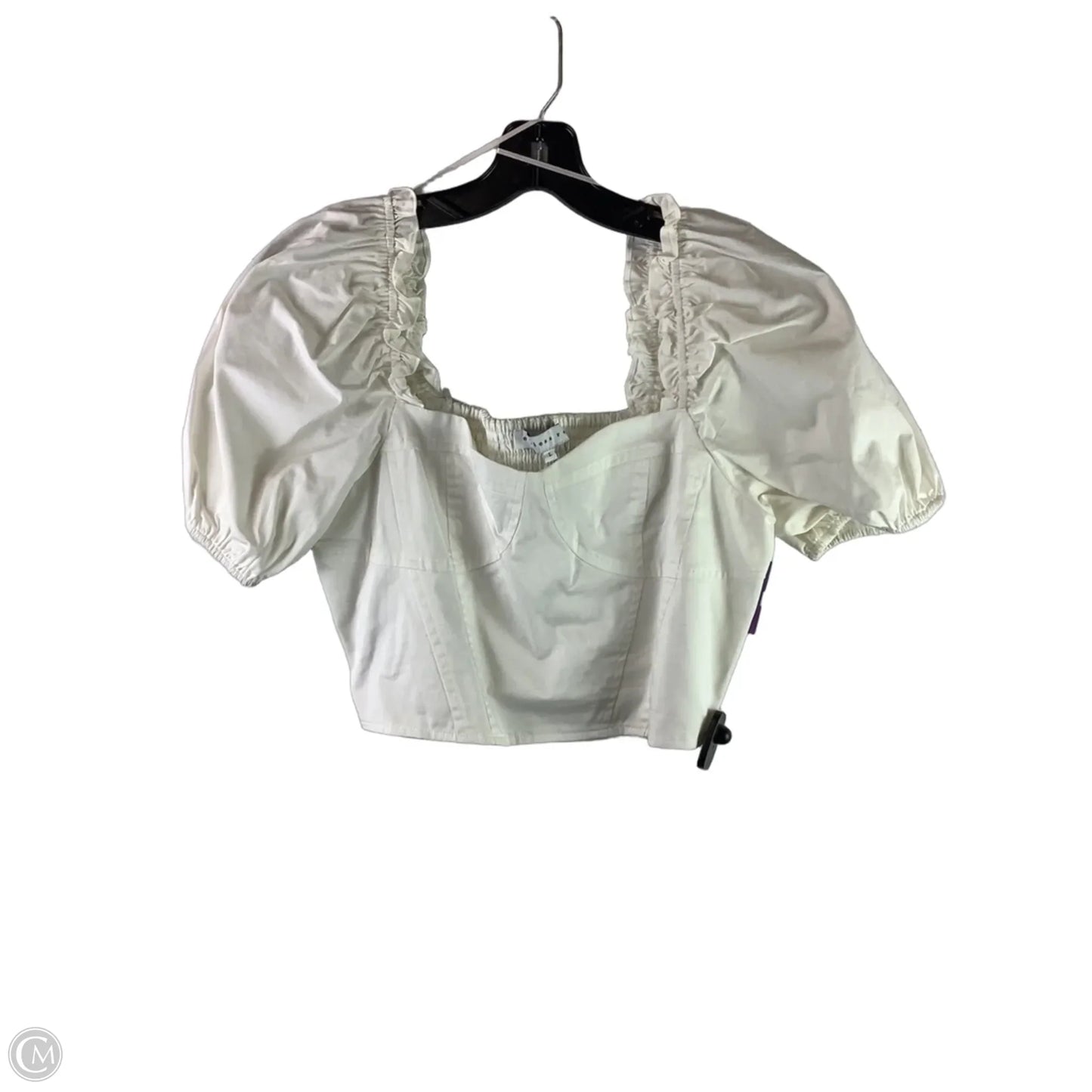 Top Short Sleeve By Endless Rose In White, Size: L