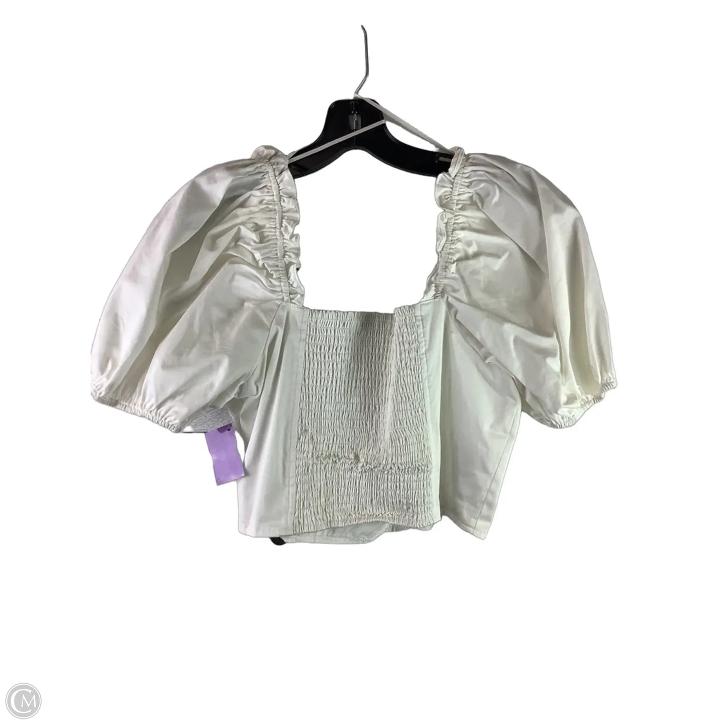 Top Short Sleeve By Endless Rose In White, Size: L