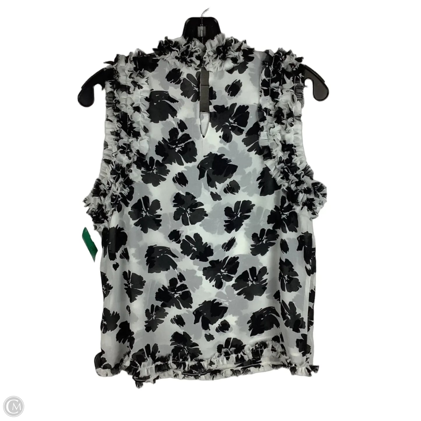 Top Sleeveless By Catherine Malandrino In Black & White, Size: S