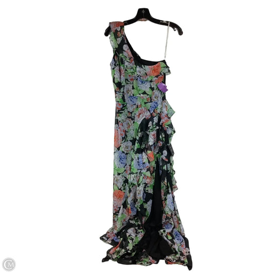 Dress Party Long By Lulus In Floral Print, Size: M