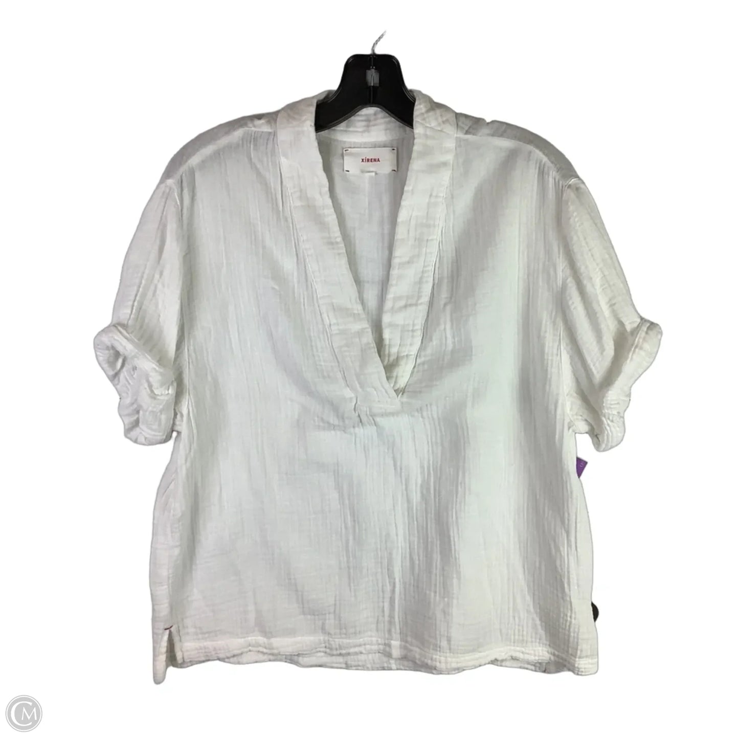 Top Short Sleeve By Cma In White, Size: Xs