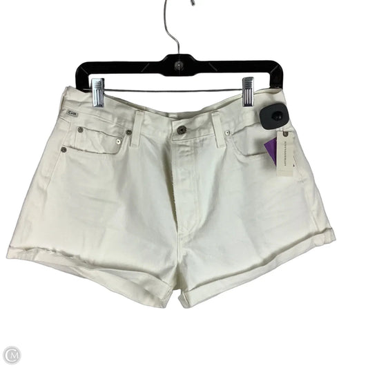 Shorts By Citizens Of Humanity In White Denim, Size: 10 (30)