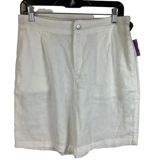 Shorts By Tahari In White, Size: L