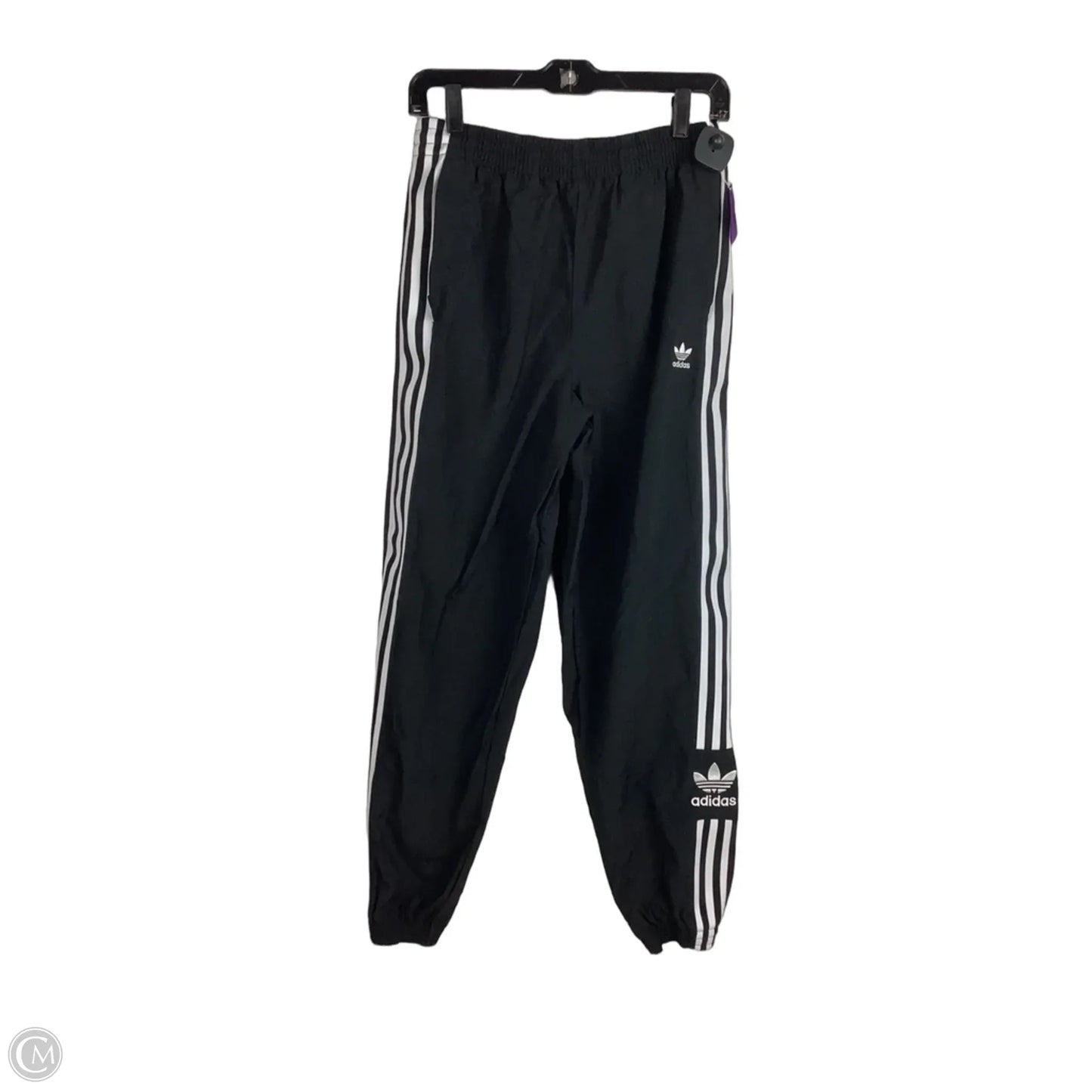 Athletic Pants By Adidas In Black & White, Size: S