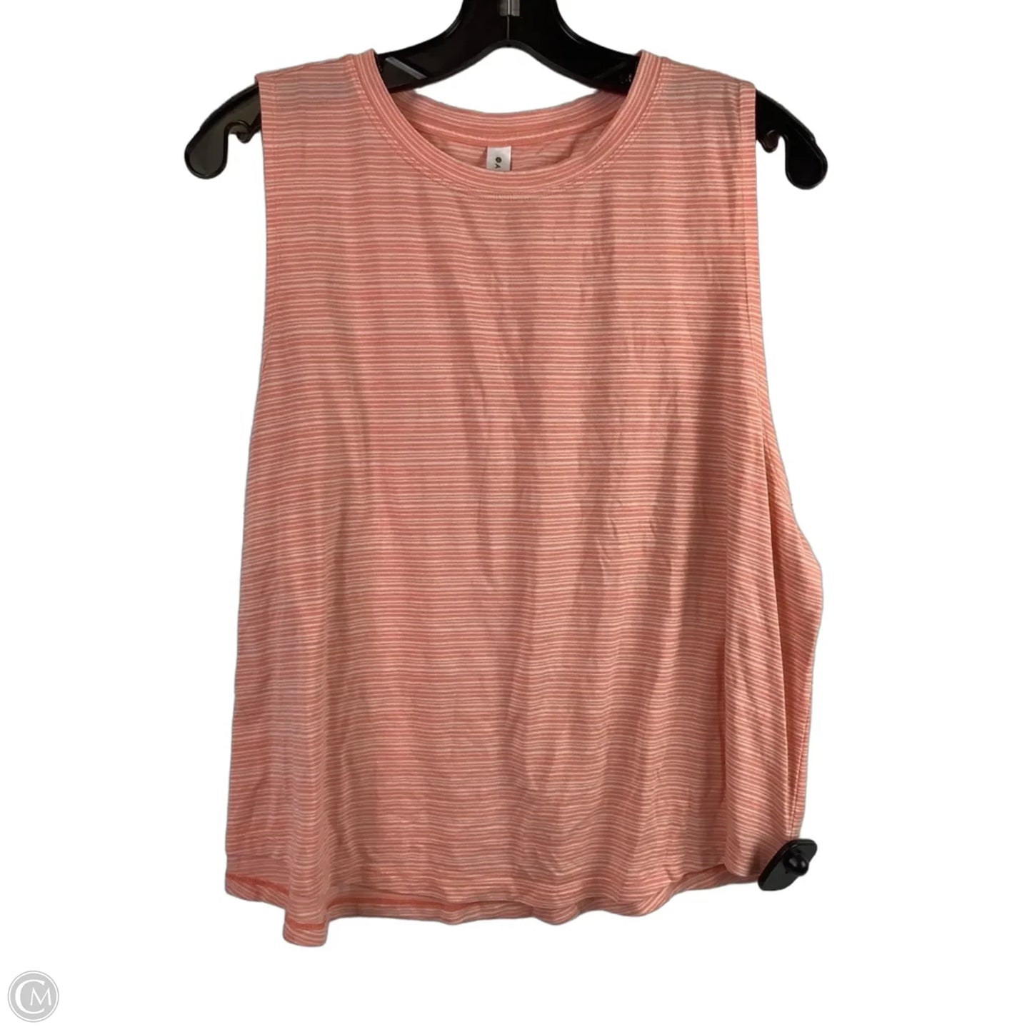 Athletic Tank Top By Athleta In Orange & White, Size: 1x