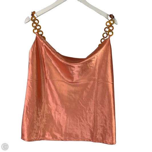 Top Sleeveless By Gigio In Orange, Size: L