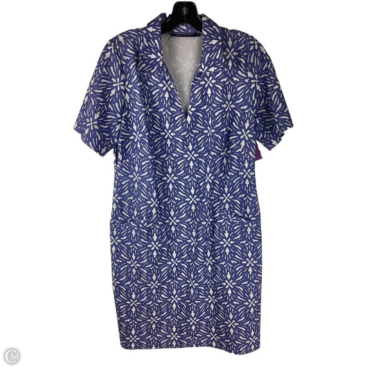 Dress Casual Short By Cma In Blue & White, Size: M