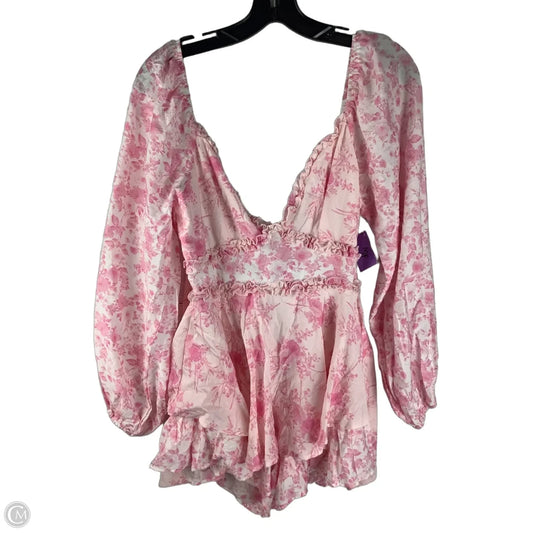 Romper By Altard State In Pink & Yellow, Size: S