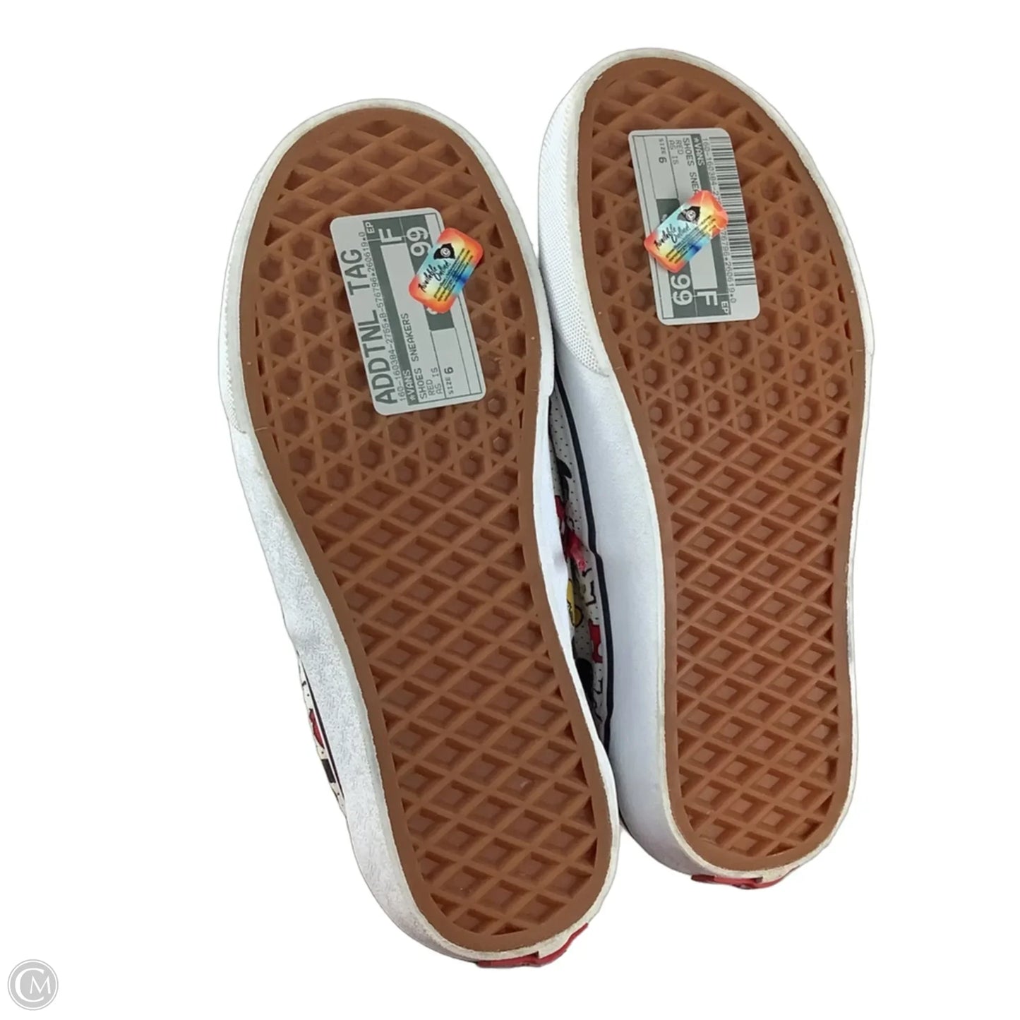 Shoes Sneakers By Vans In Red, Size: 6