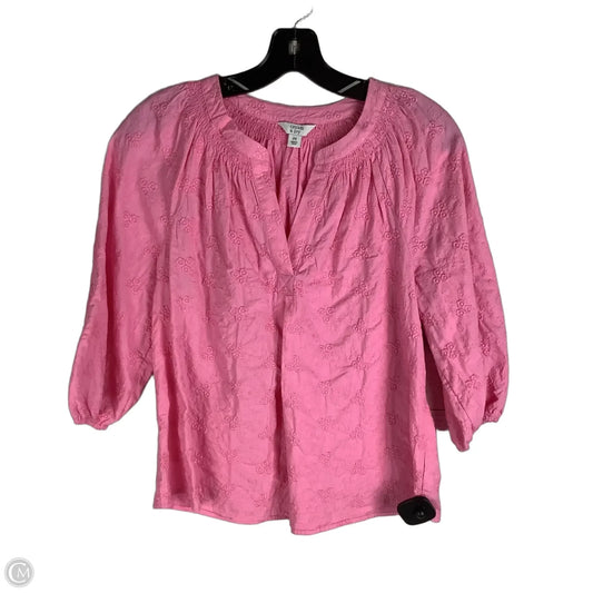 Top 3/4 Sleeve By Crown And Ivy In Pink, Size: Sp