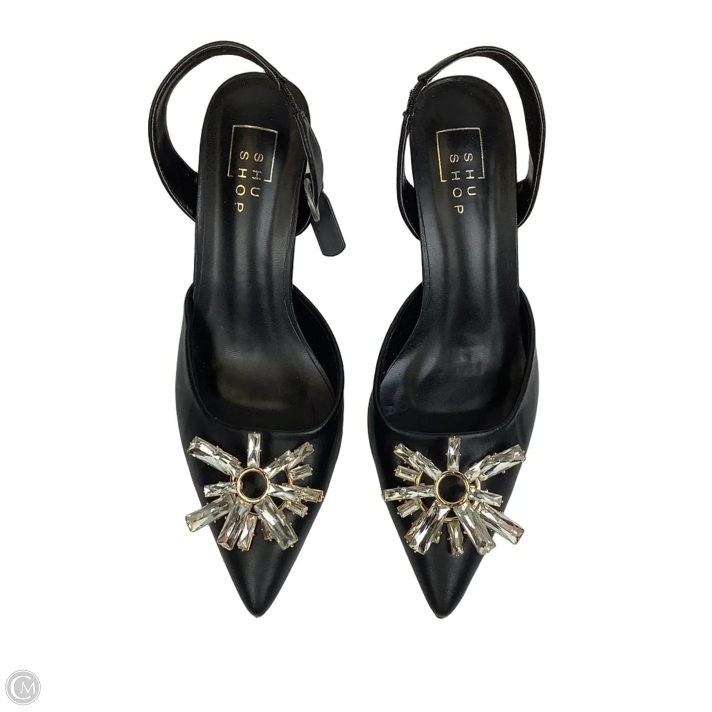Shoes Heels Stiletto By Shu Shop In Black & Gold, Size: 8