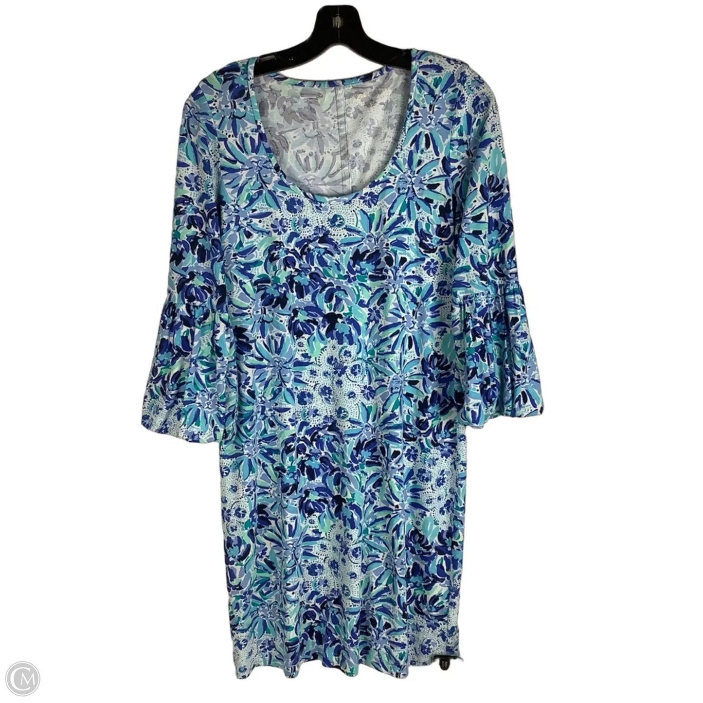 Dress Designer By Lilly Pulitzer In Blue & White, Size: S