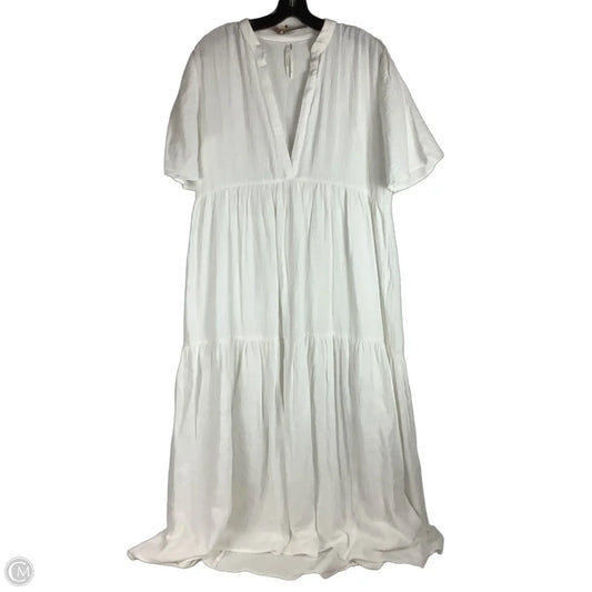 Dress Casual Maxi By Anthropologie In White, Size: S