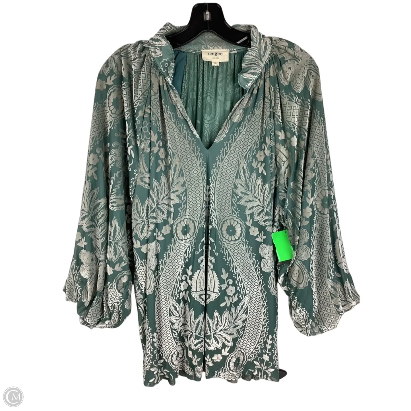 Top Short Sleeve By Umgee In Green, Size: Xl