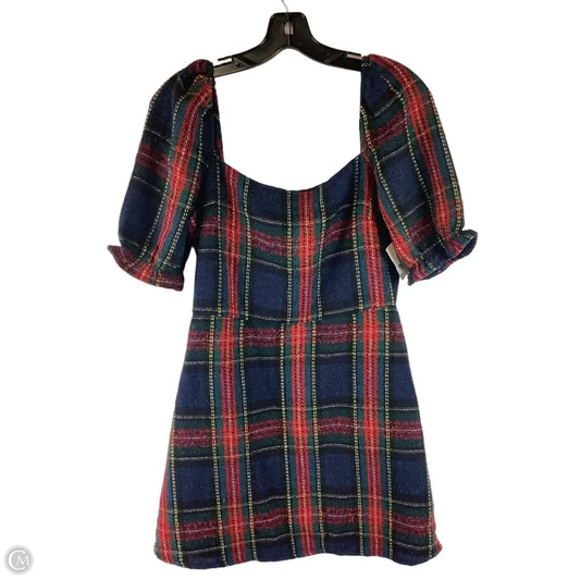 Dress Party Short By Fore In Plaid Pattern, Size: M