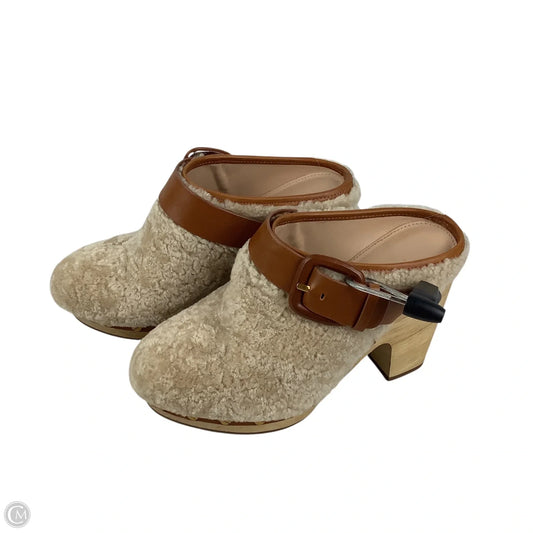 Shoes Heels Block By Veronica Beard In Tan, Size: 5