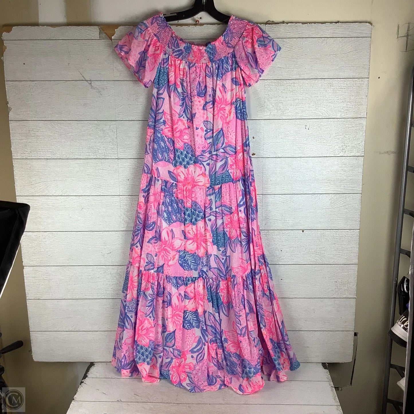 Dress Designer By Lilly Pulitzer In Blue & Pink, Size: Xxs